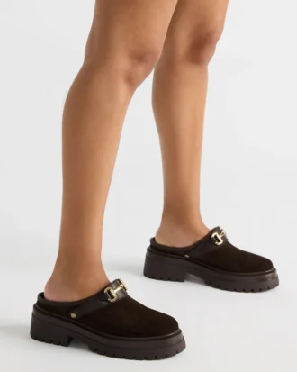 Erba brun semsket skinn