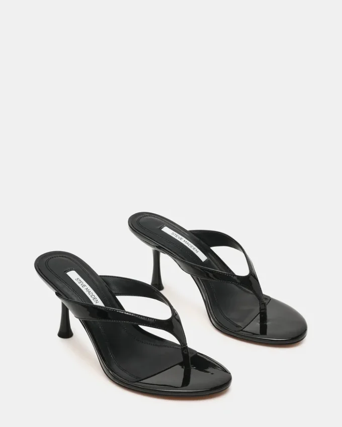 Faroh svart lakkskinn