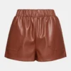 Faux the Record Short Cognac