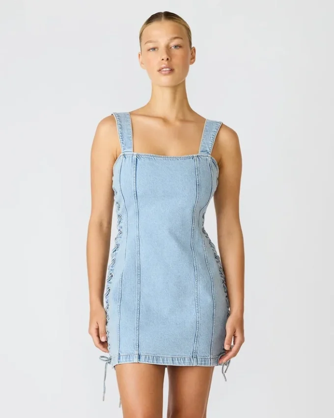 Gianka-kjole Hazey Blue