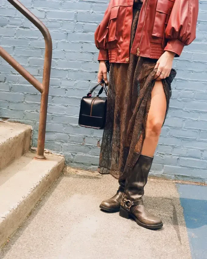 Gisela-skjørt mørk espresso