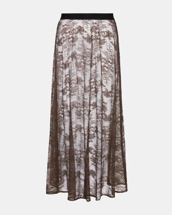 Gisela-skjørt mørk espresso