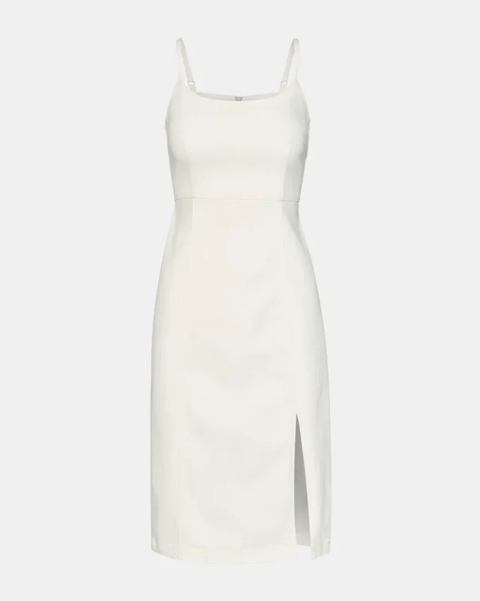 Giselle denimkjole, hvit