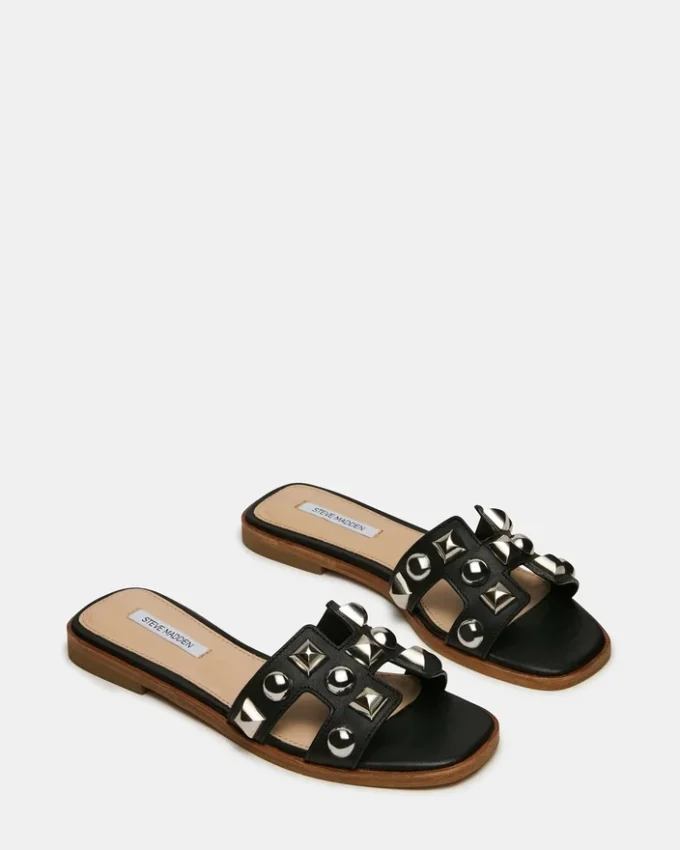 Hadyn Studs svart skinn