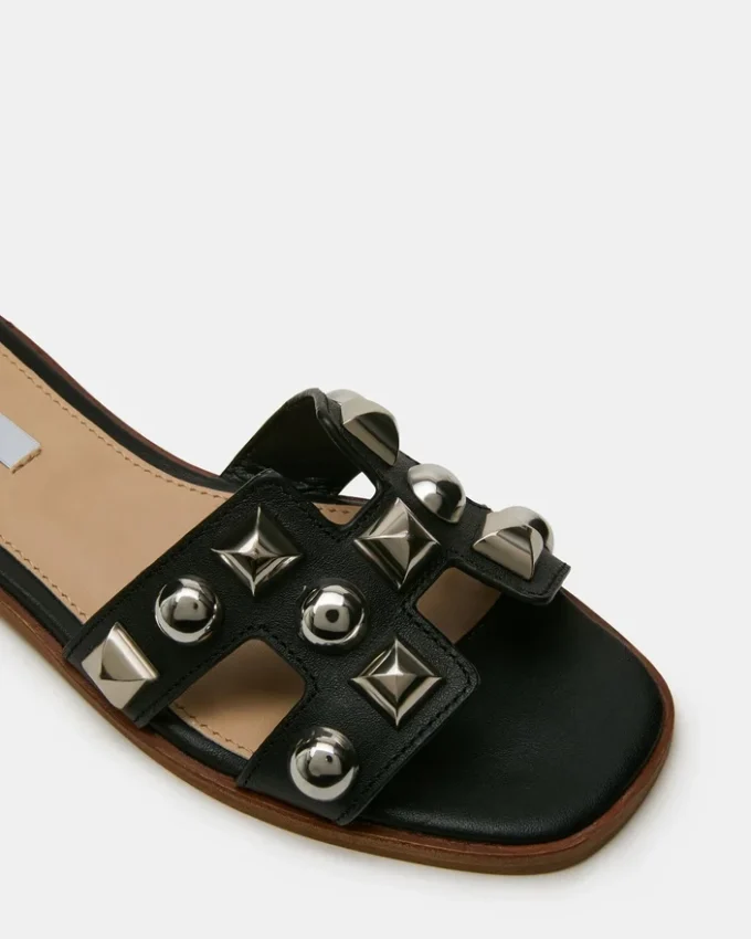 Hadyn Studs svart skinn