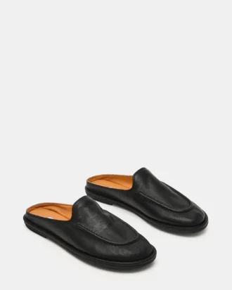 Harrington svart skinn