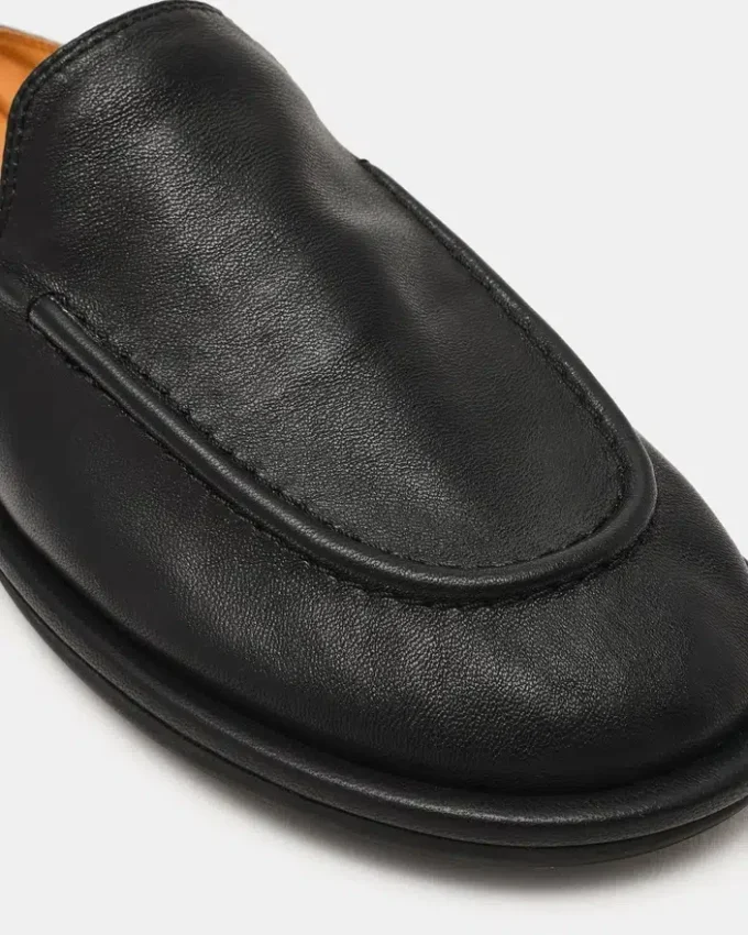 Harrington svart skinn