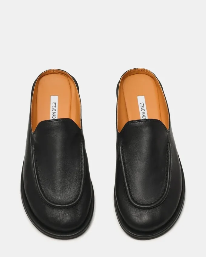 Harrington svart skinn