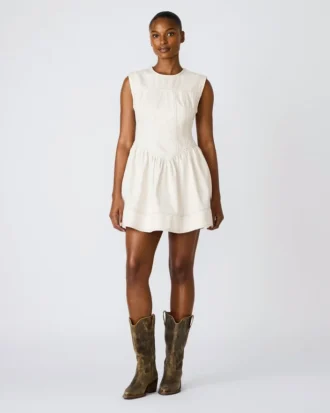 Irinna-kjole i sandfarge