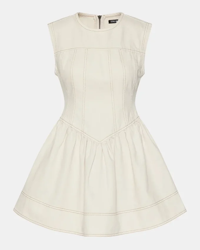 Irinna-kjole i sandfarge