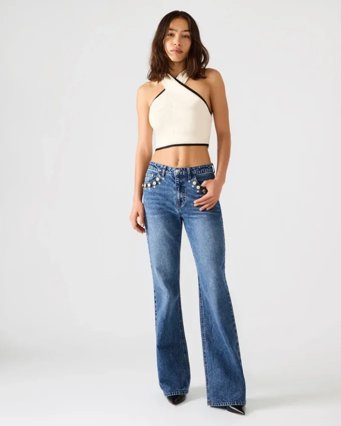 Irys Jean mørk marineblå