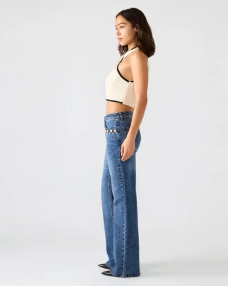 Irys Jean mørk marineblå