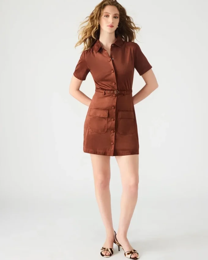 Joliana-kjole mørk fiken