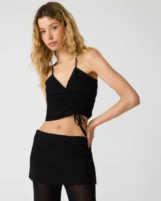 Judee strikket topp, svart