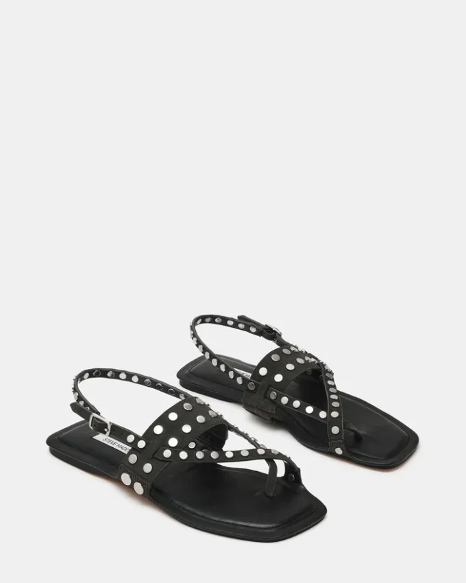 Kaeli mørkegrå semsket skinn