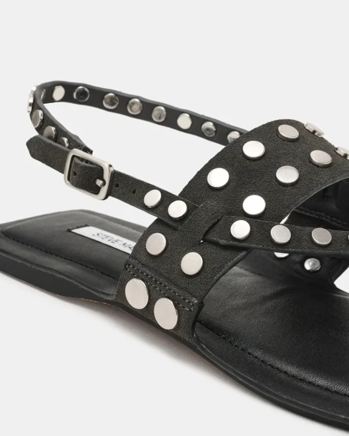 Kaeli mørkegrå semsket skinn