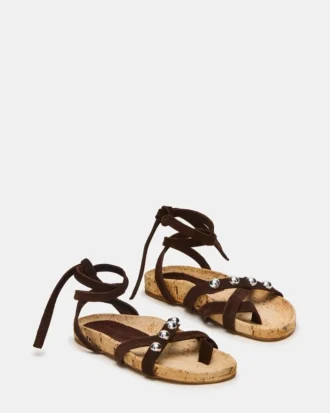 Kelso brun semsket skinn