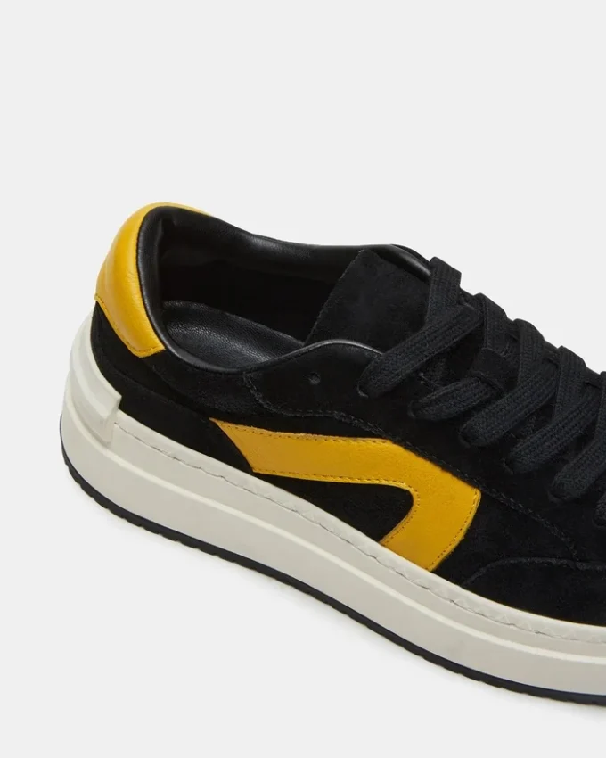 Kickflip svart semsket skinn