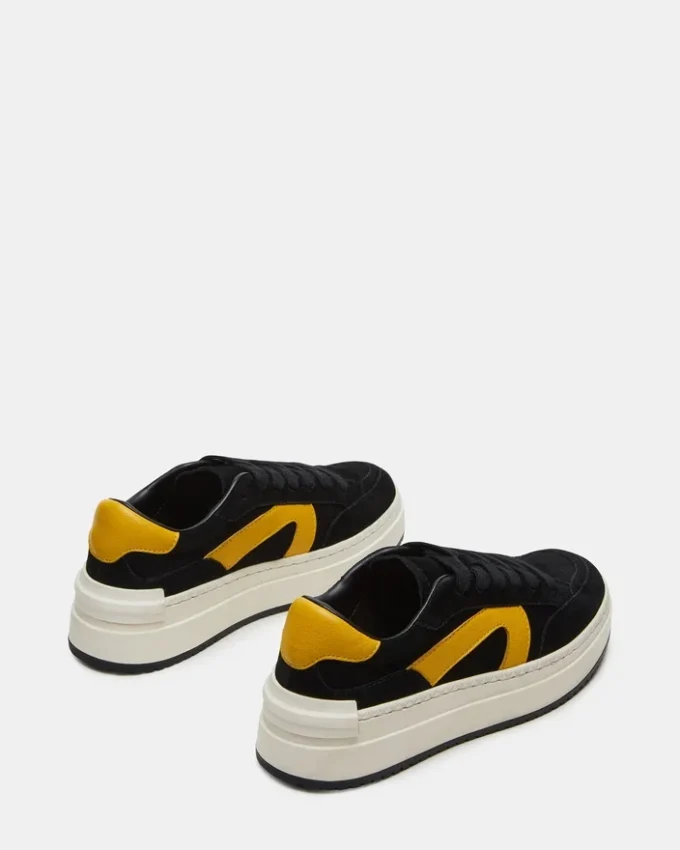 Kickflip svart semsket skinn