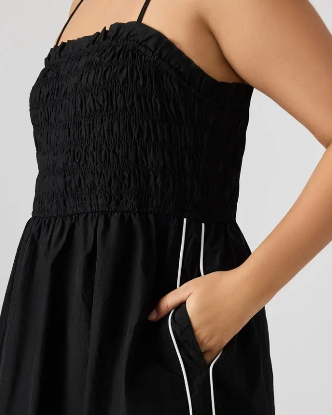 Kit-kjole svart/hvit