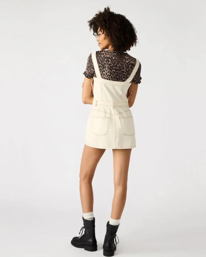 Lake denimkjole, krem