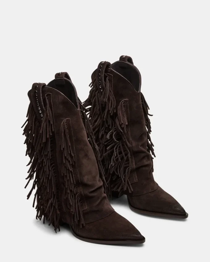 Landmark brun semsket skinn