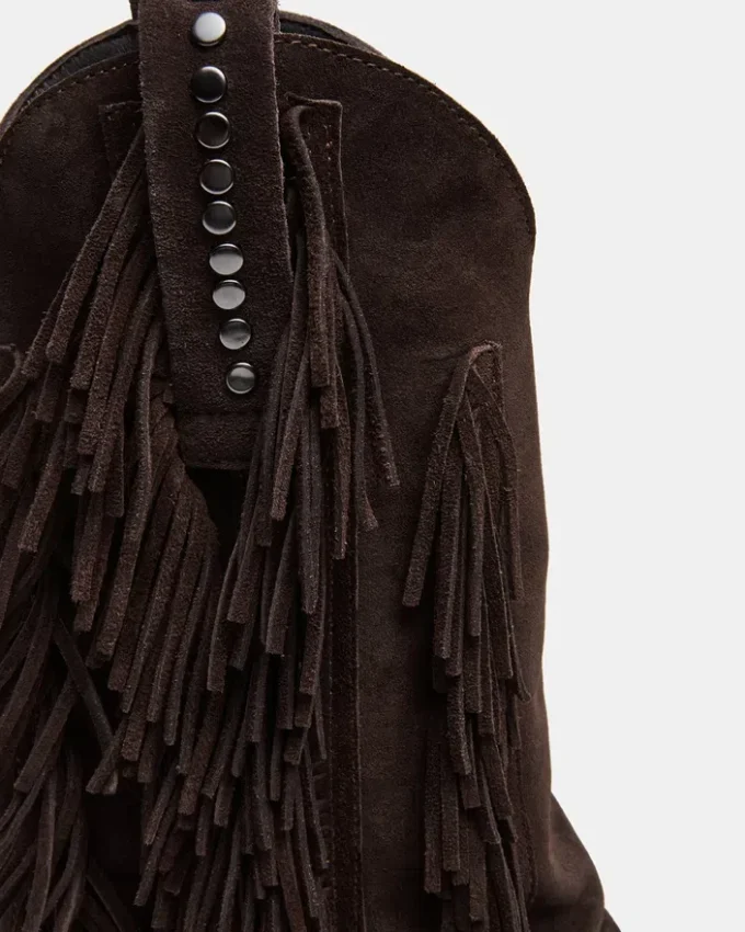 Landmark brun semsket skinn