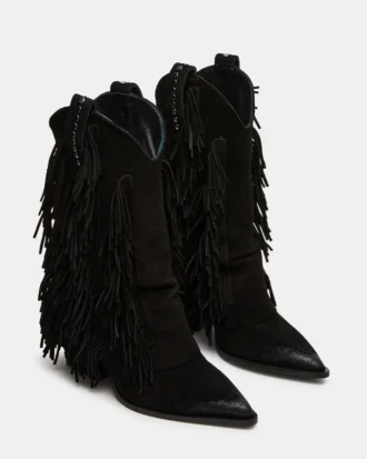 Landmark svart semsket skinn