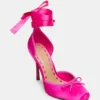 Larina Hot Pink Satin