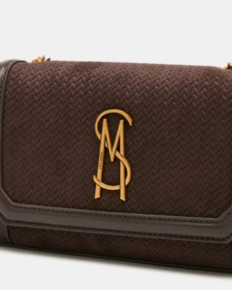 Larisa vevd veske, sjokoladebrun