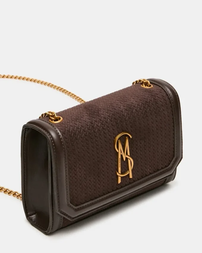 Larisa vevd veske, sjokoladebrun