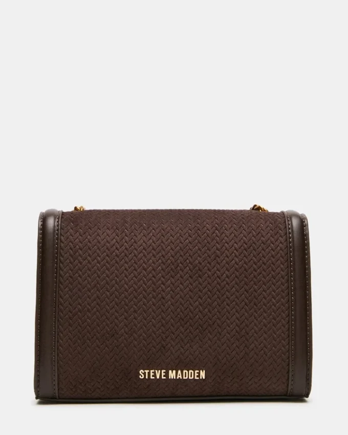 Larisa vevd veske, sjokoladebrun