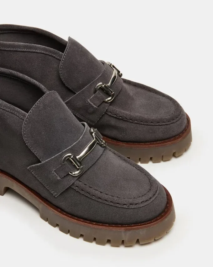 Leon grå semsket skinn