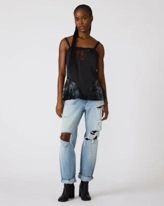 Leonorah-top i svart