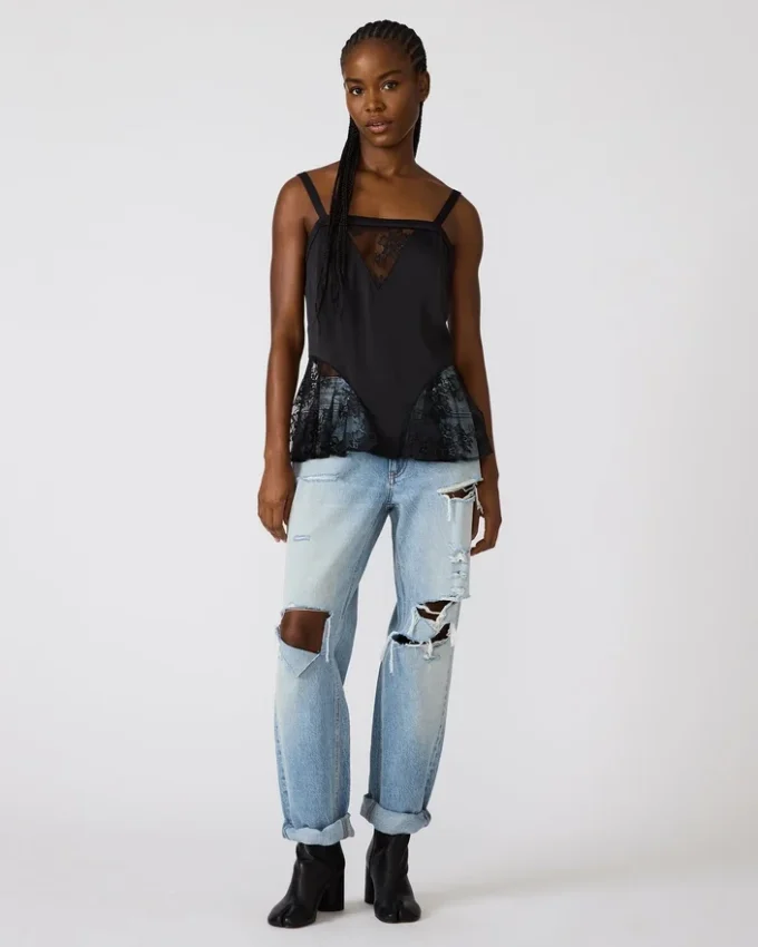 Leonorah-top i svart