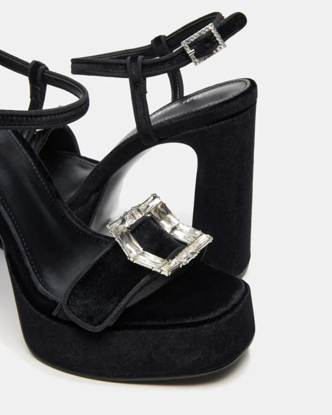 Liandra Buckle svart fløyel