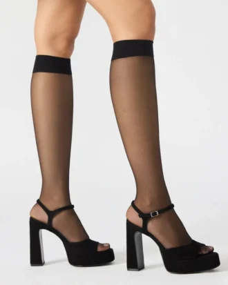 Liandra svart semsket skinn