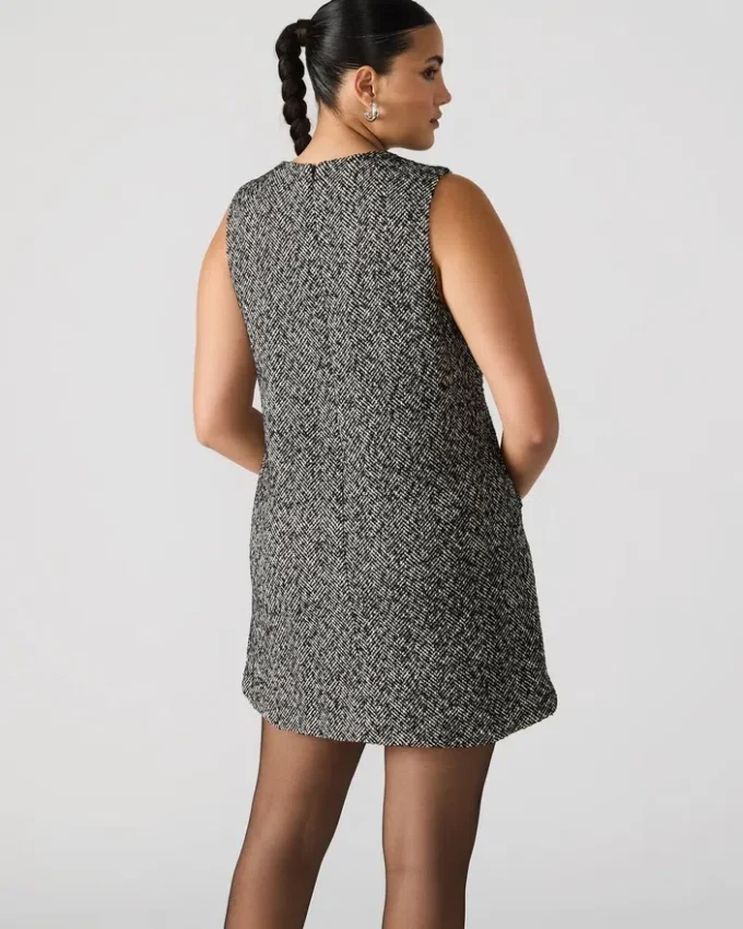 Louie-kjole svart/hvit