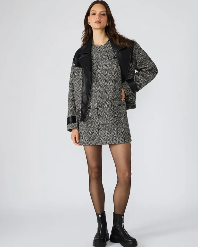 Louie-kjole svart/hvit