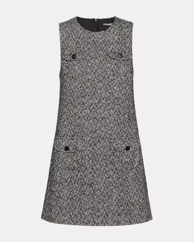 Louie-kjole svart/hvit