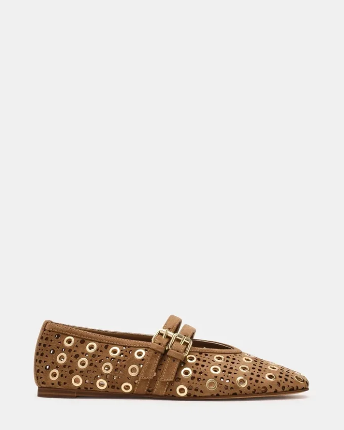 Lydia Perforated Taupe