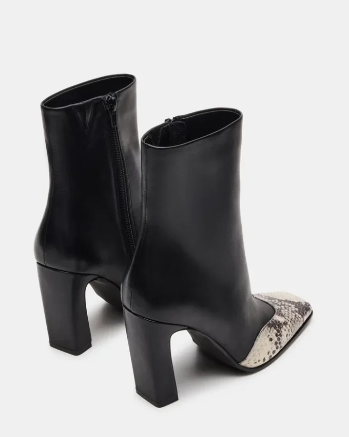 Lyle svart skinn med slangemønster
