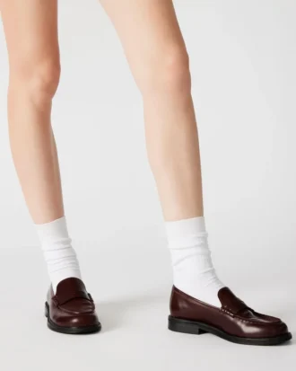 Madison burgunderfarget skinn