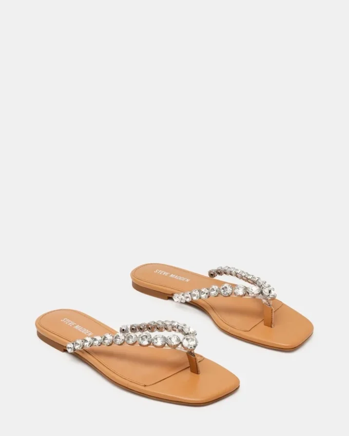 Marmorsølv med rhinestones