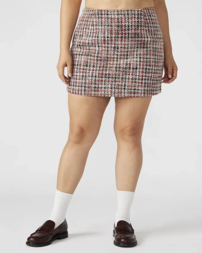 Mattea-skjørt Rød Multi