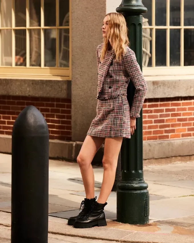 Mattea-skjørt Rød Multi