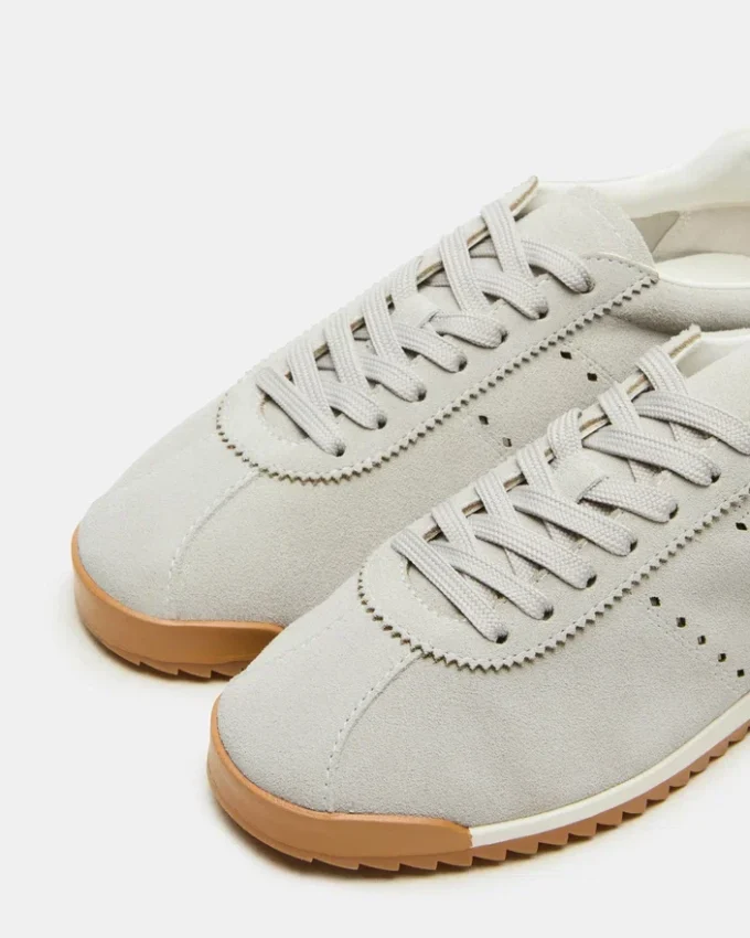 Mirage grå semsket skinn