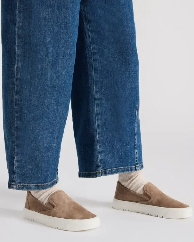 Murphy taupe-semsket skinn