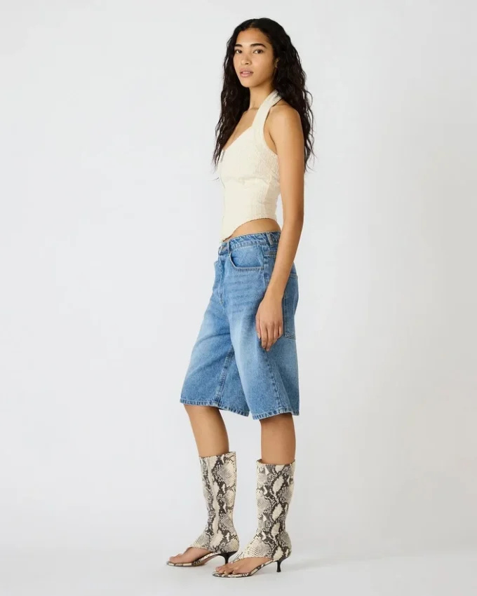 Natasha korsett-top i naturfarge