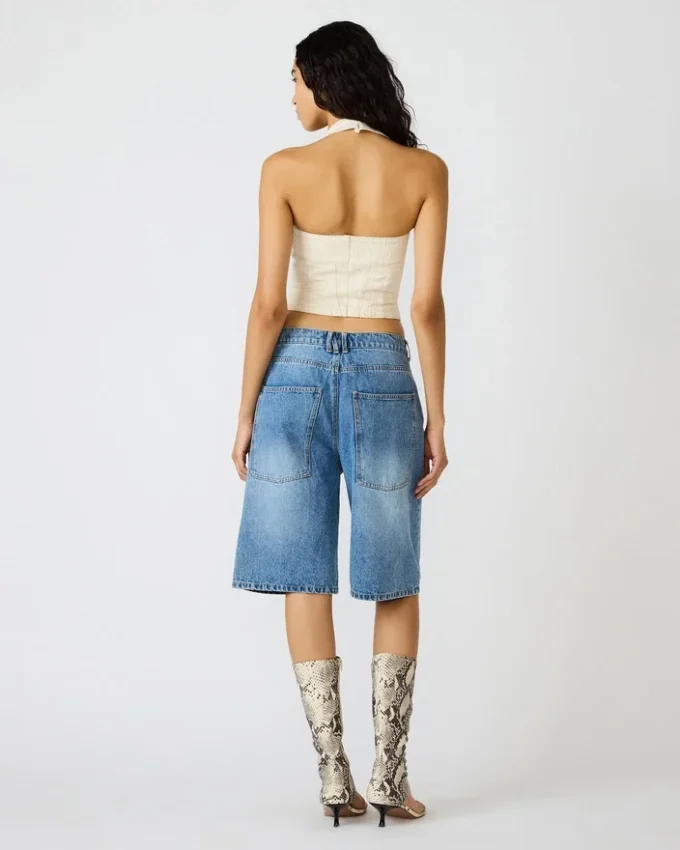 Natasha korsett-top i naturfarge